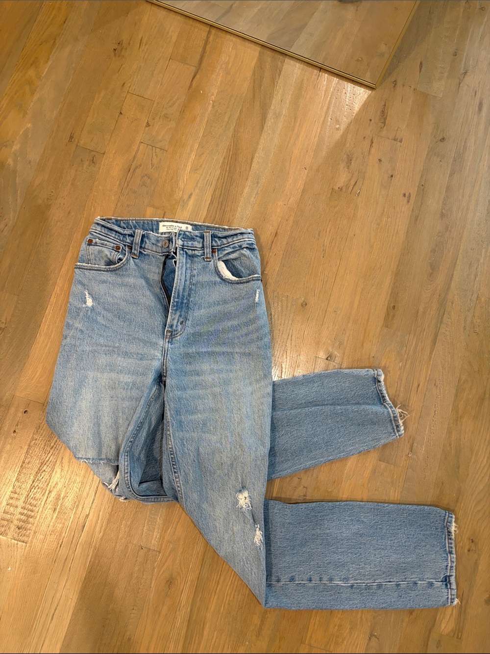 A&F High-Rise Light Blue Women's Jeans